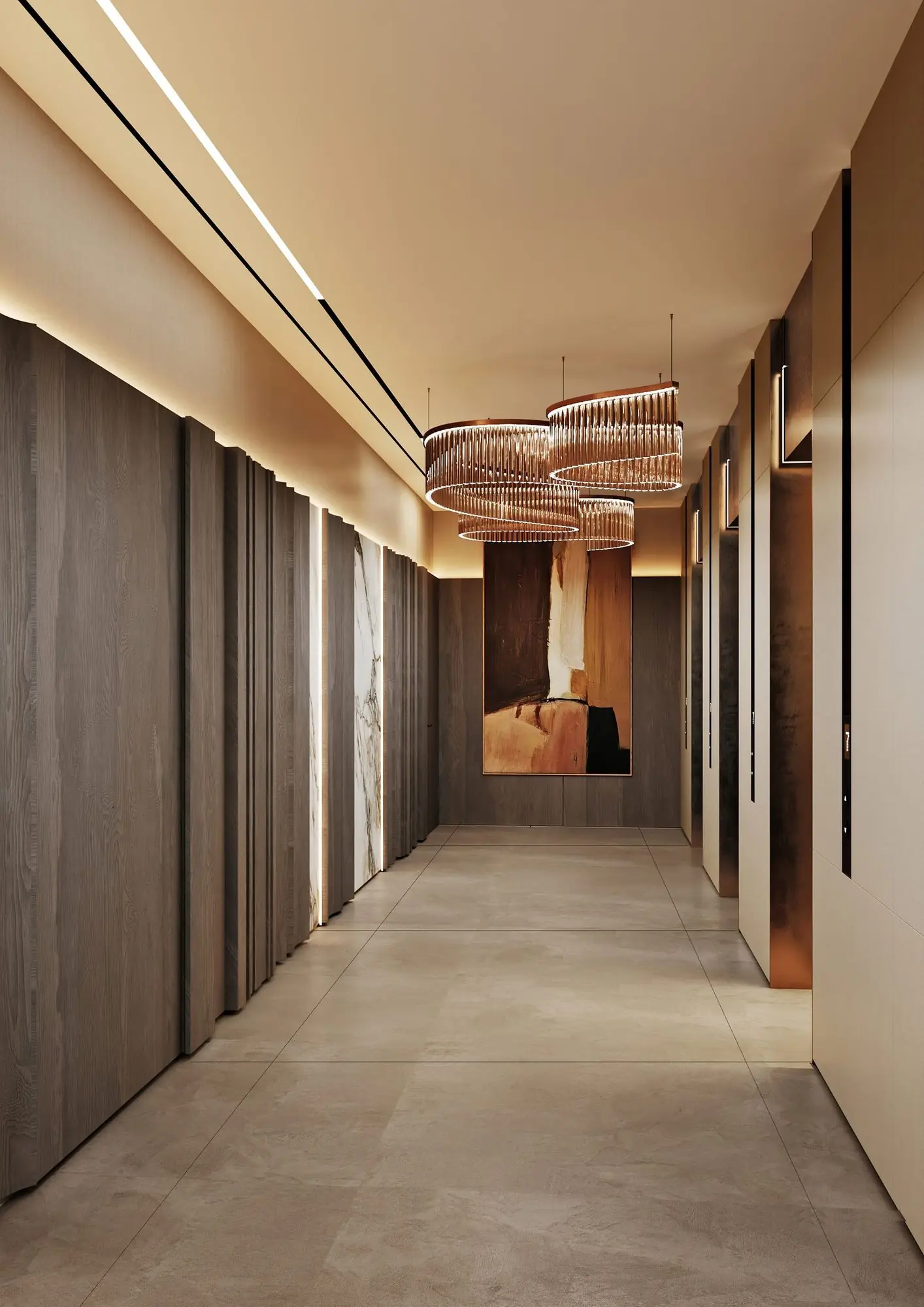 Archetype 62, Majan, Dubailand: Lift lobby
