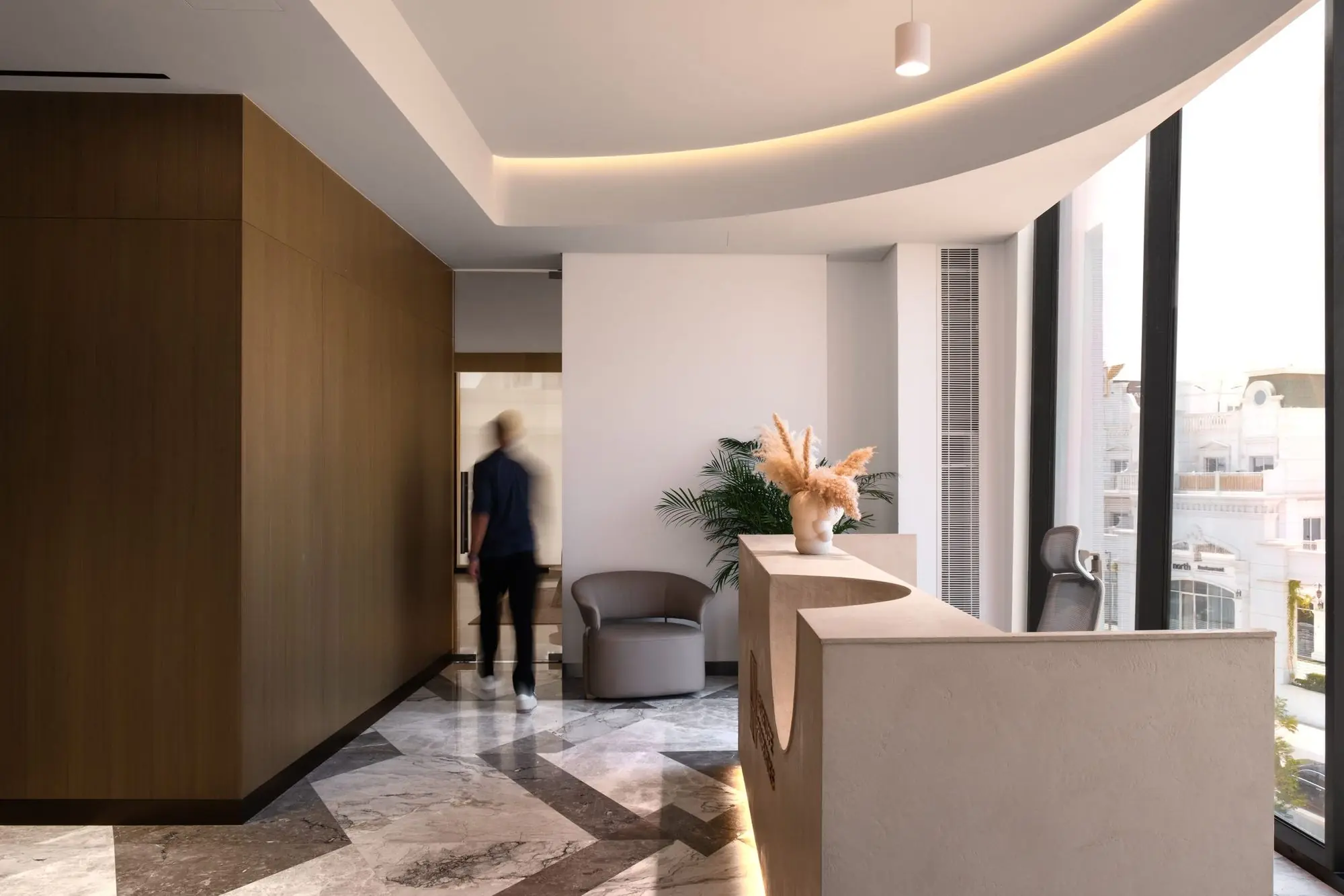 The Offices, Arjan, Dubai: Reception