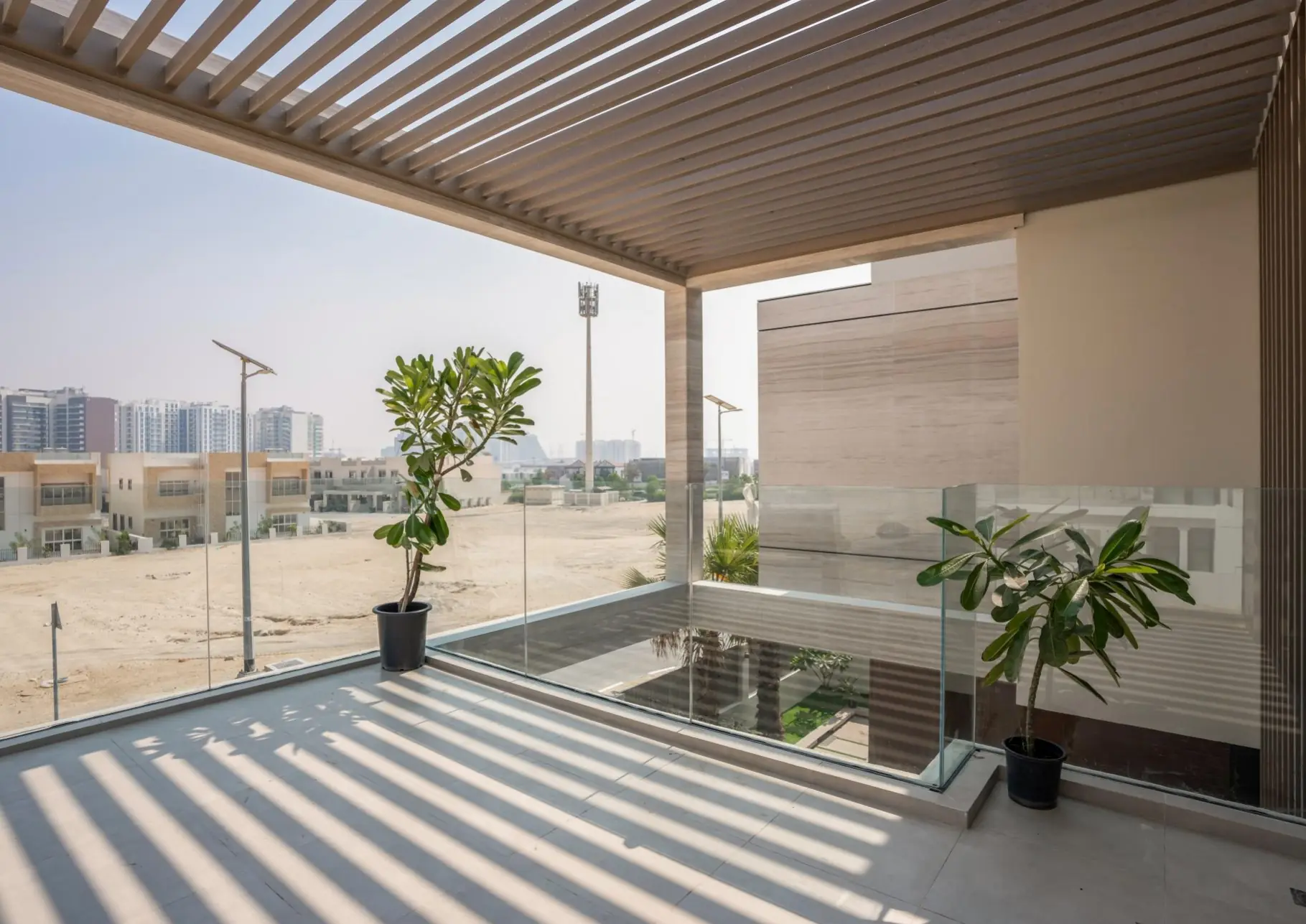 Villa Sukoon, Furjan West, Dubai: Terrace